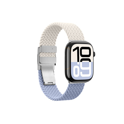 Apple Watch 10 46mm Amazingthing Glamour Blend Hasır Kordon Starlight Purple
