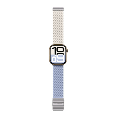 Apple Watch 10 46mm Amazingthing Glamour Blend Hasır Kordon Starlight Purple