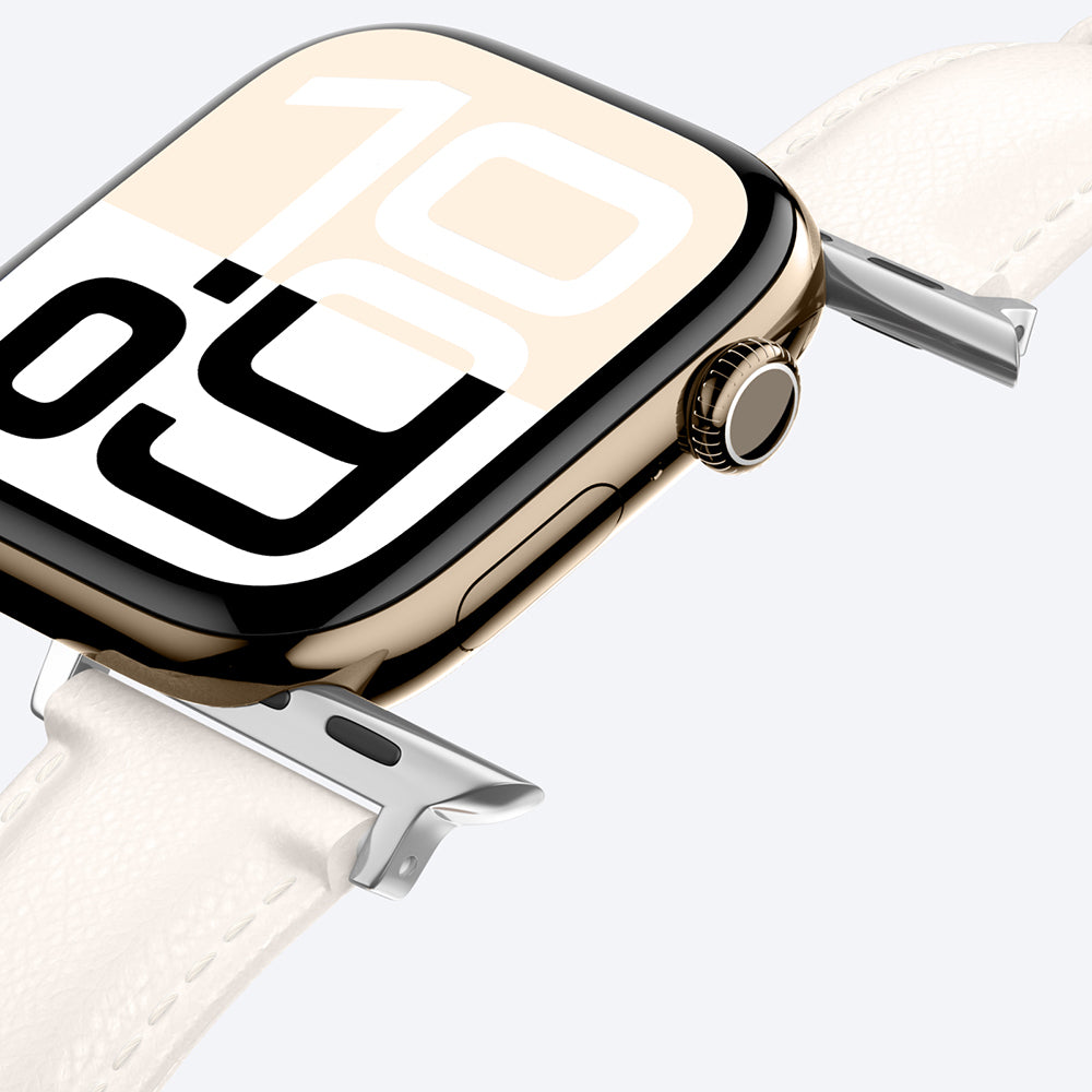 Apple Watch 10 46mm Amazingthing Glamour Class Deri Kordon Pembe