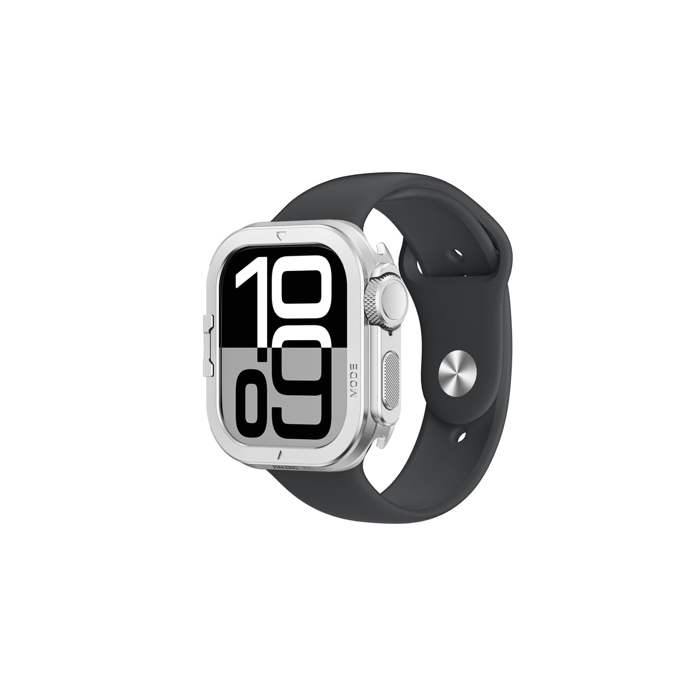 Apple Watch 10 46mm Amazingthing Premium Armor Fit FullGuard Metal Kasa ve Ekran Koruyucu Gri