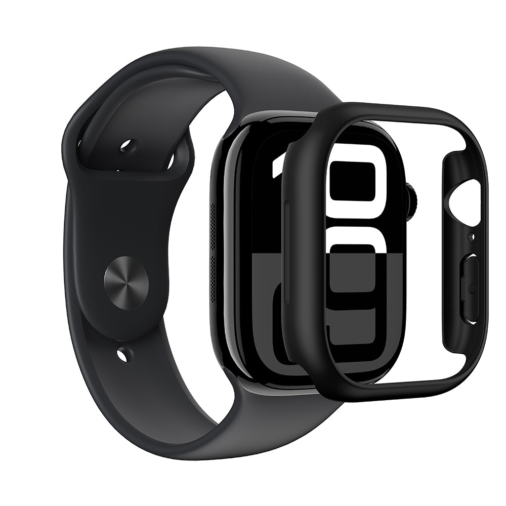 Apple Watch 10 46mm Amazingthing Radix Minimal FrameLite Sert PC Kasa Koruyucu Şeffaf