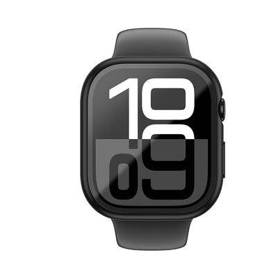Apple Watch 10 46mm Amazingthing Radix Minimal FullGuard Sert PC Kasa ve Ekran Koruyucu Şeffaf