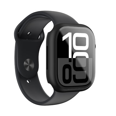 Apple Watch 10 46mm Amazingthing Radix Minimal FullGuard Sert PC Kasa ve Ekran Koruyucu Şeffaf