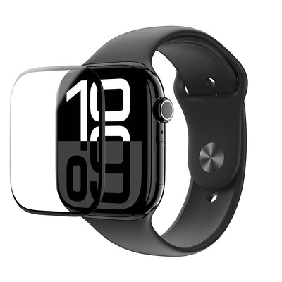 Apple Watch 10 46mm Amazingthing Radix Protective Parmak İzi Bırakmayan HD Ekran Koruyucu Film + Kolay Uygulama Aparatı Şeffaf