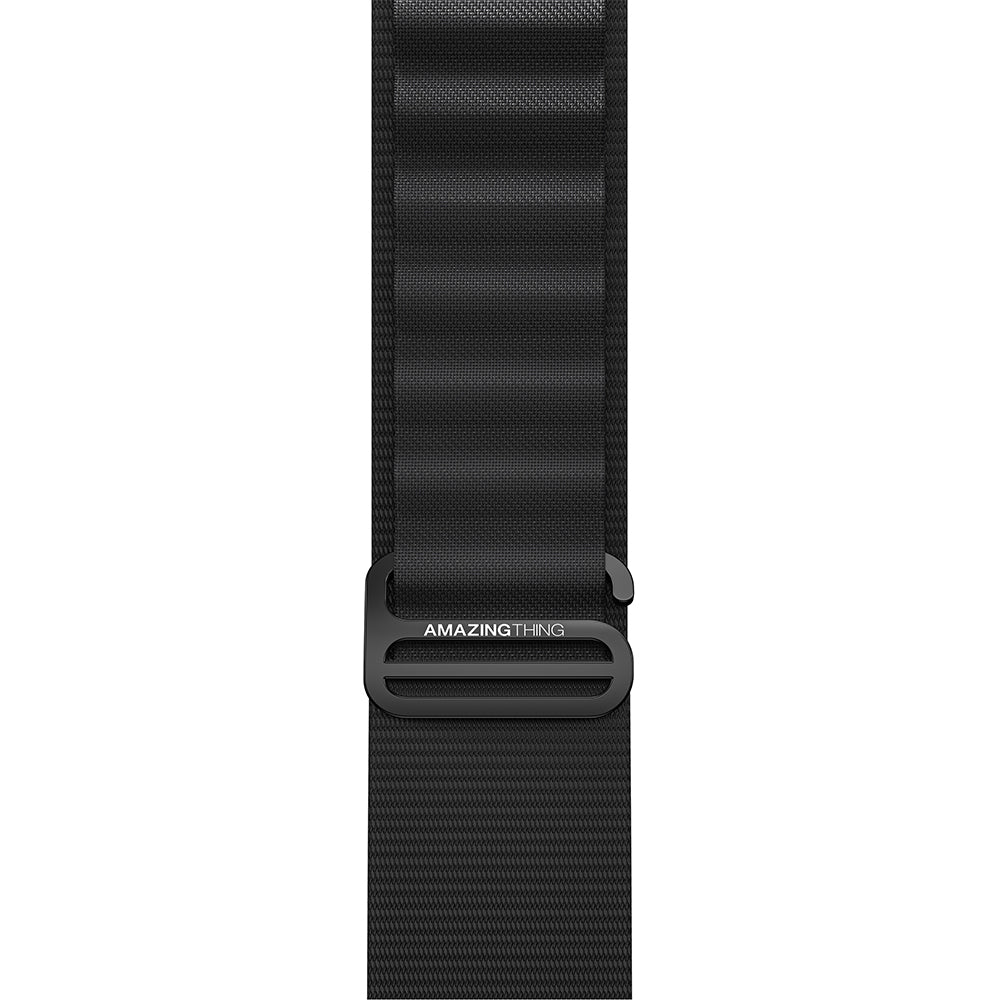 Apple Watch 10 46mm Amazingthing Titan Spor Hasır Kordon Gri