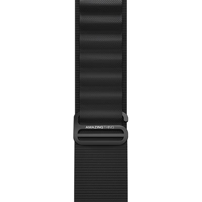 Apple Watch 10 46mm Amazingthing Titan Spor Hasır Kordon Gri