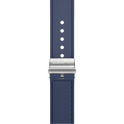 Apple Watch 10 46mm Amazingthing Titan Swift Deri Dokulu Silikon Kordon Gri