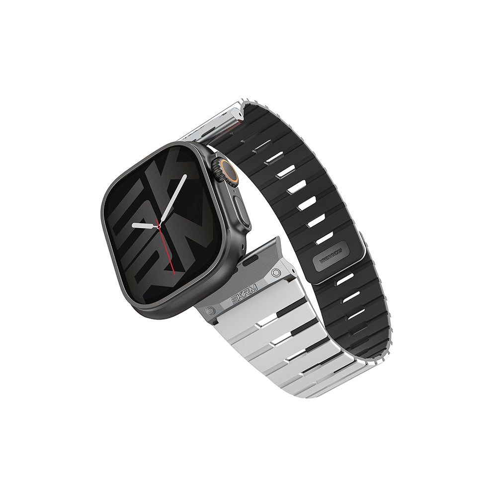 Watch 10 46mm Skinarma Gemini Serisi TPU Magnetik Silikon Kordon