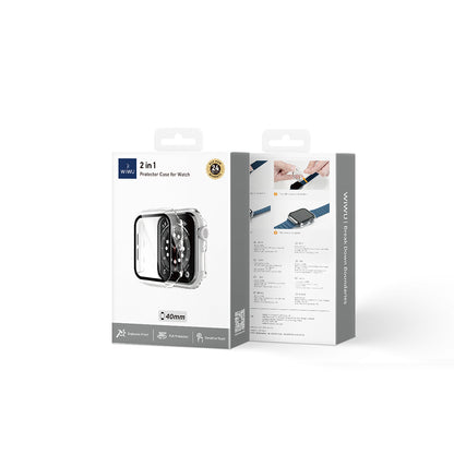 Watch 10 46mm Wiwu JD-108 Kasa Koruyucu + HD Ekran Koruyucu Film