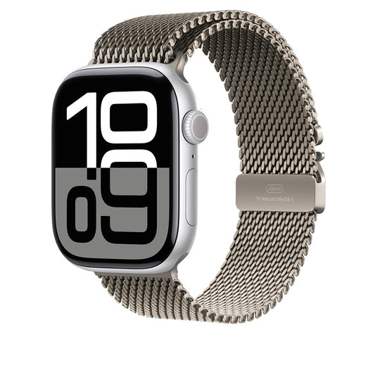 Watch 10 46mm Zore KRD-100 Titanyum Hasır Kordon