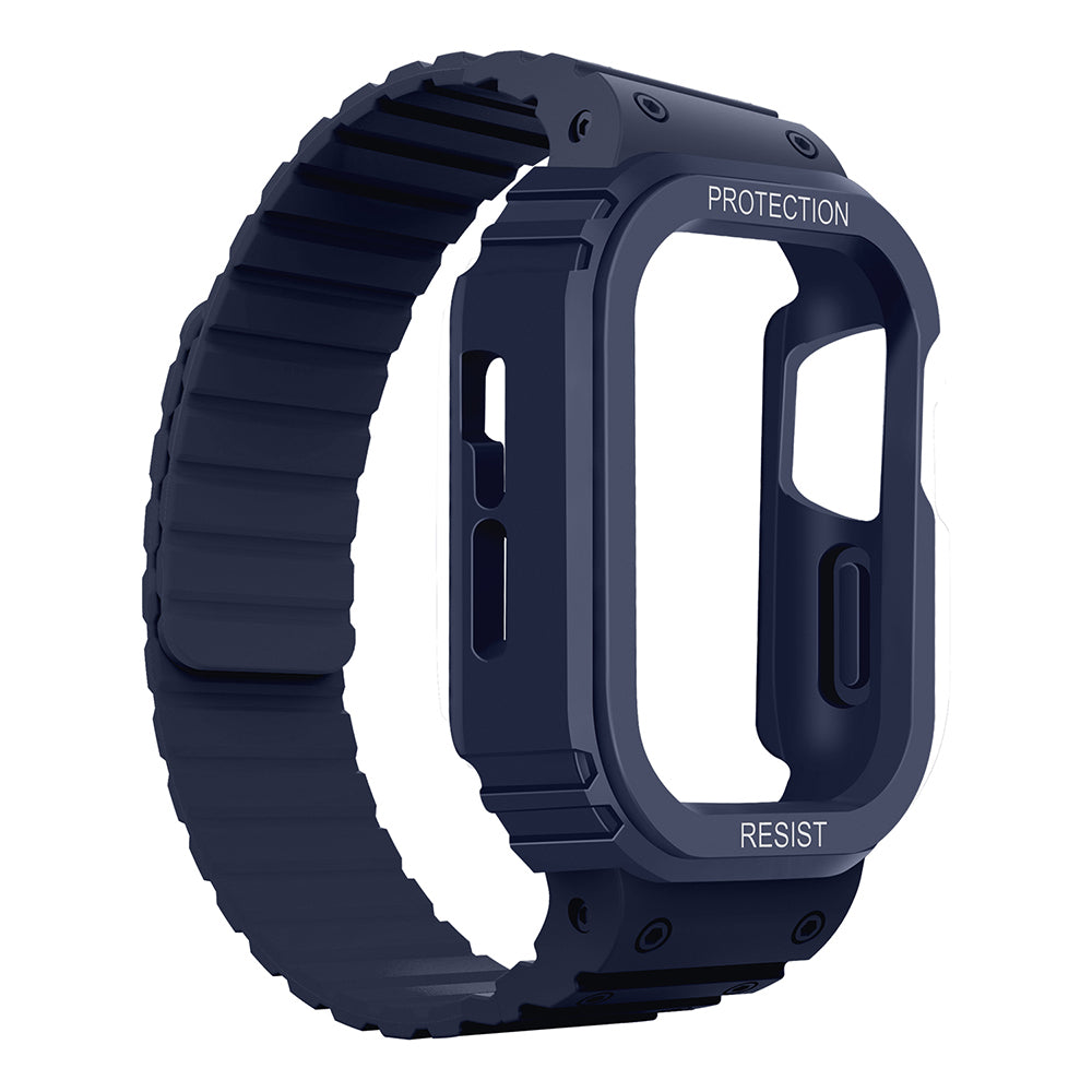 Watch 10 46mm Zore KRD-142 Airbag Tasarımlı Kasa Koruyuculu Silikon Kordon