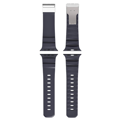 Watch 10 46mm Zore KRD-145 Metal Tokalı Silikon Kordon