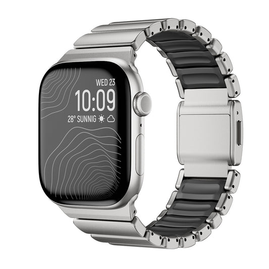 Apple Watch 10 46mm Zore KRD-151 Metal Silikon Kordon