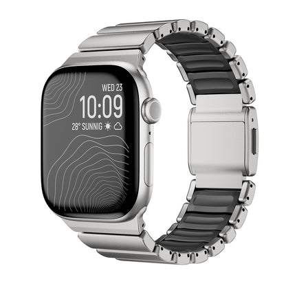 Apple Watch 10 46mm Zore KRD-151 Metal Silikon Kordon