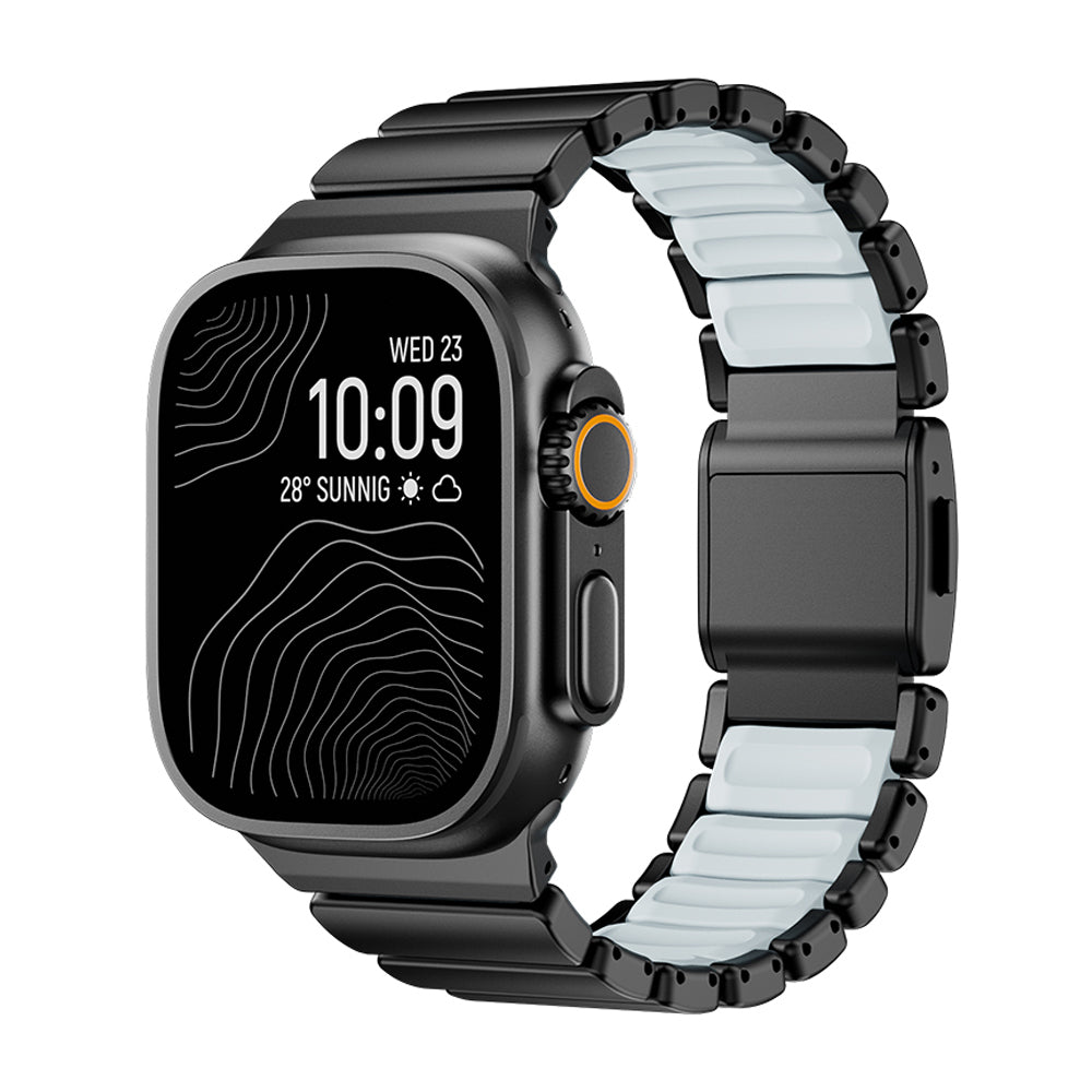 Apple Watch 10 46mm Zore KRD-151 Metal Silikon Kordon