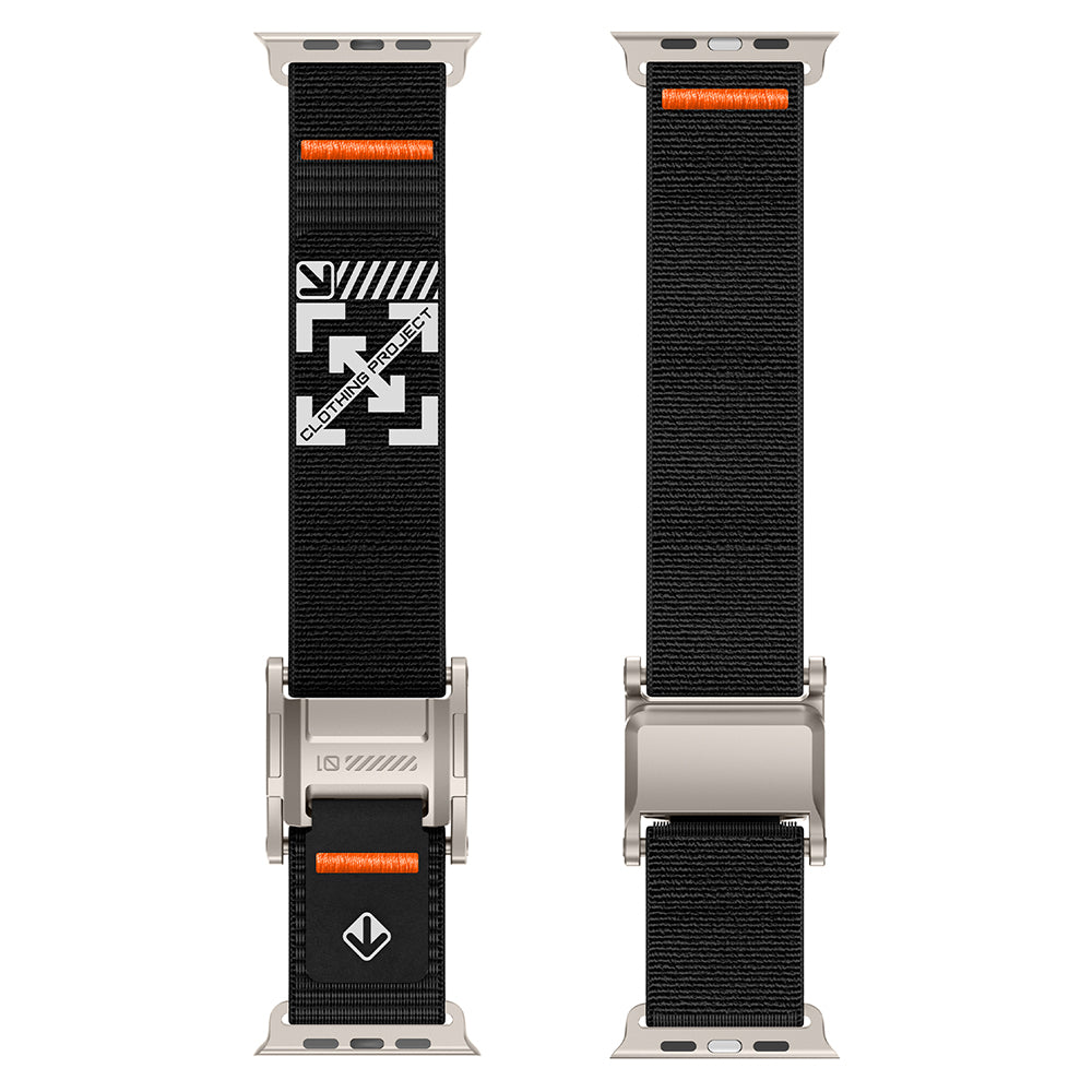 Apple Watch 10 46mm Zore KRD-154 Naylon Kumaş Hasır Örgülü Kordon