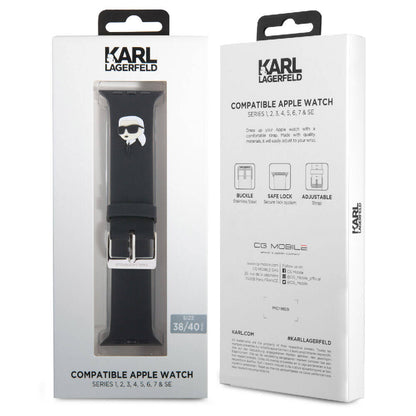 Watch 40mm Karl Lagerfeld Orjinal Lisanslı İkonik Karl Head Logolu Silikon Kordon