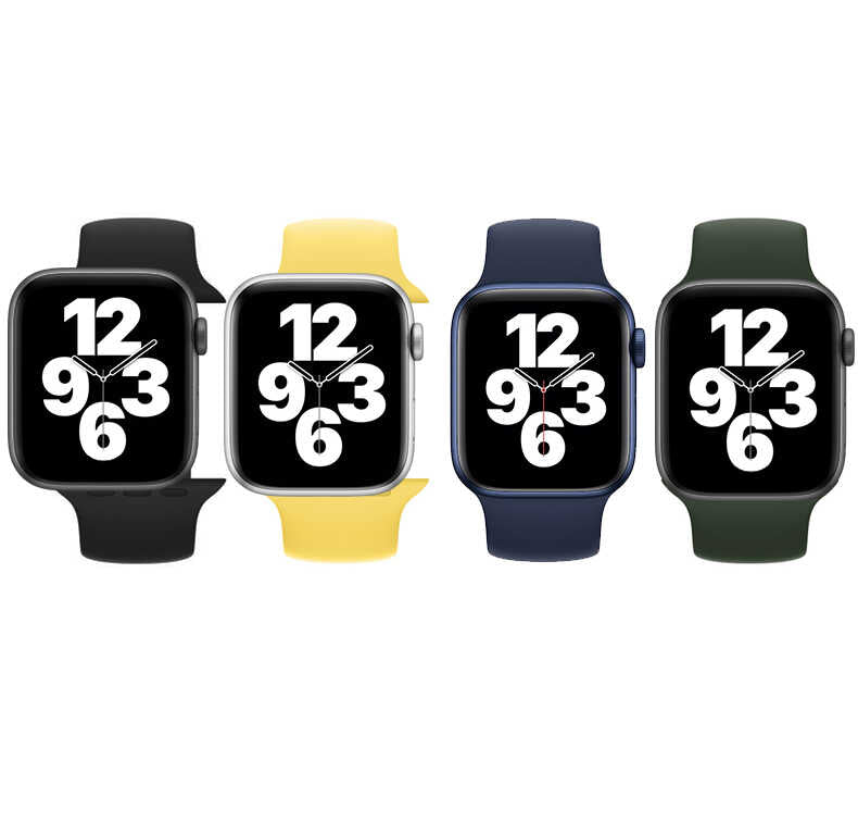Apple Watch 38mm KRD-31 Solo Loop Medium Kordon Kırmızı