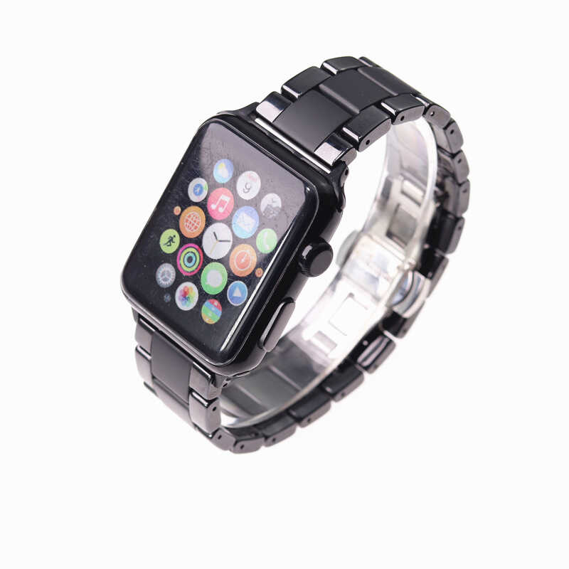 Apple Watch 38mm Mat Seramik Metal Kordon