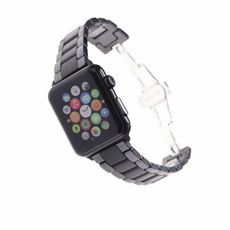 Apple Watch 38mm Mat Seramik Metal Kordon