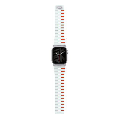 Apple Watch 38mm Skinarma Gemini Serisi TPU Magnetik Silikon Kordon Siyah-Pembe