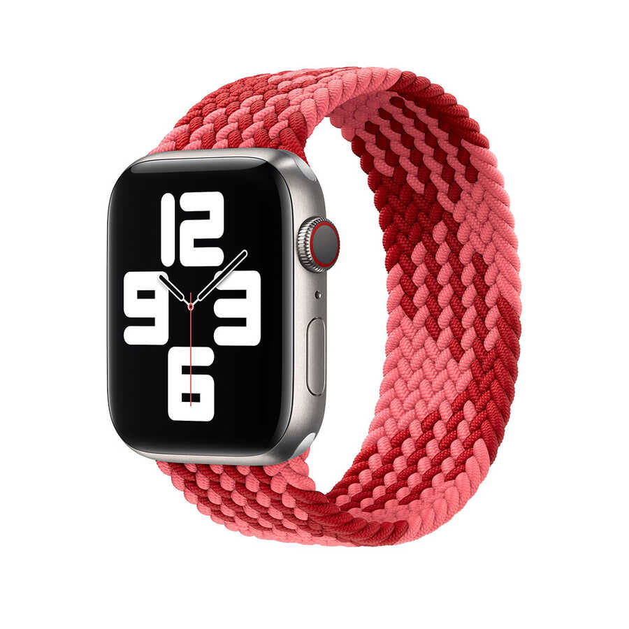 Apple Watch 38mm Wiwu Braided Solo Loop Contrast Color Small Kordon