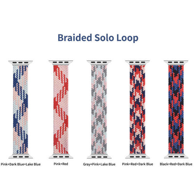Apple Watch 38mm Wiwu Braided Solo Loop Contrast Color Medium Kordon NO2