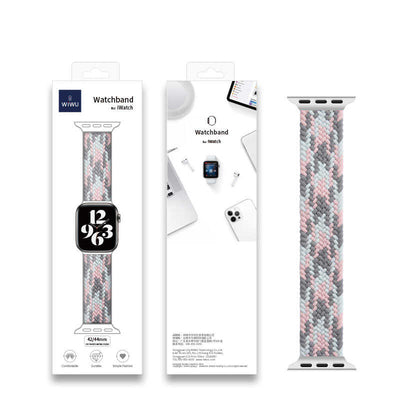 Apple Watch 38mm Wiwu Braided Solo Loop Contrast Color Medium Kordon NO2
