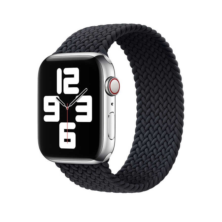 Apple Watch 38mm Wiwu Braided Solo Loop Small Kordon Mavi