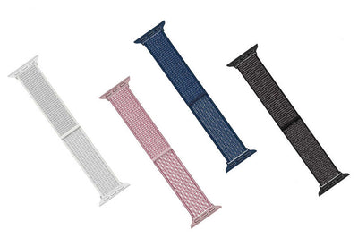 Apple Watch 38mm Wiwu Sport Loop Hasır Kordon Pembe