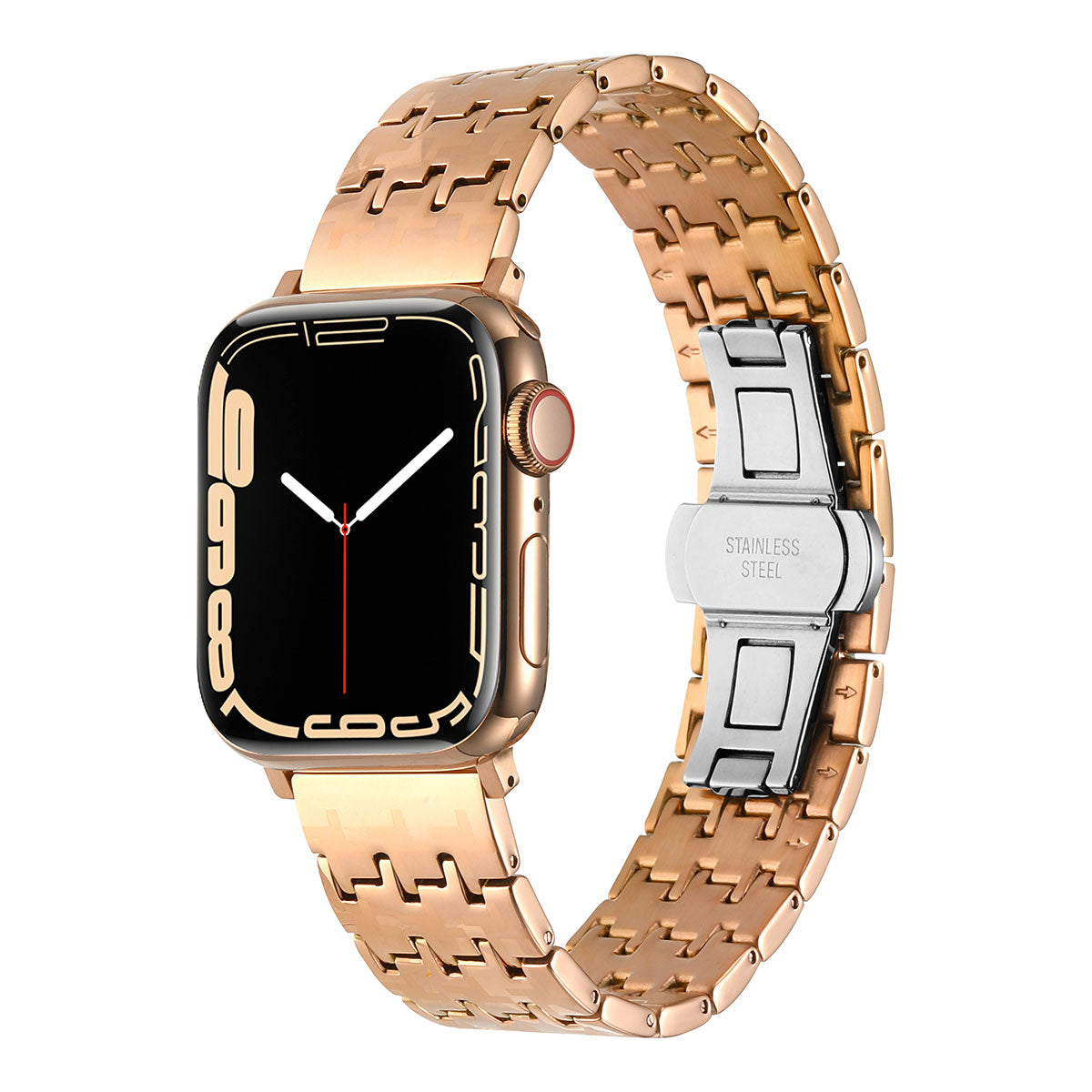 Apple Watch Ultra 49mm Zore KRD-86 Metal Kordon Sağlam Zigzag tasarımlı göz alıcı dizayn