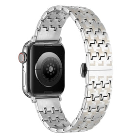 Apple Watch Ultra 49mm Zore KRD-86 Metal Kordon Sağlam Zigzag tasarımlı göz alıcı dizayn