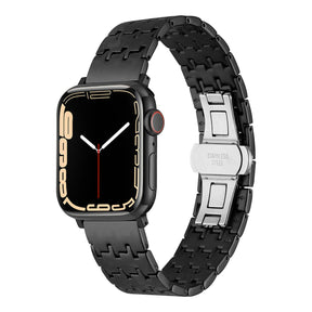 Apple Watch 40mm Zore KRD-86 Metal Kordon Sağlam Zigzag tasarımlı göz alıcı dizayn