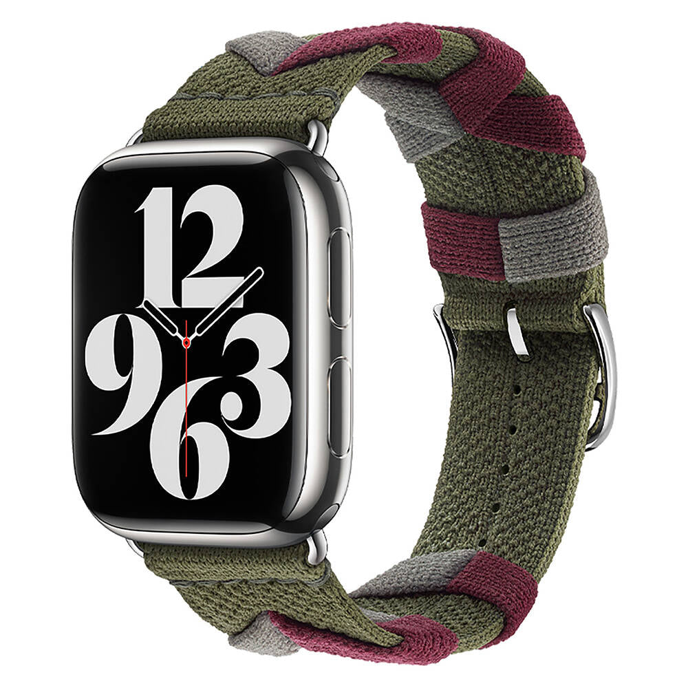 Watch 38mm Zore KRD-97 Sarmal Örgü Tasarımlı Kordon