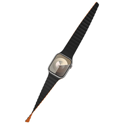 Apple Watch 40mm Benks Magnetik Tak Çıkar Silikon Strap Kayış Starlight-Turuncu