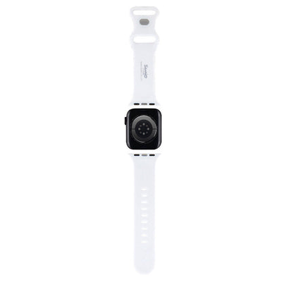Apple Watch 40mm Hello Kitty Orjinal Lisanslı Fiyonklar & Çizgiler Silikon Kordon Siyah