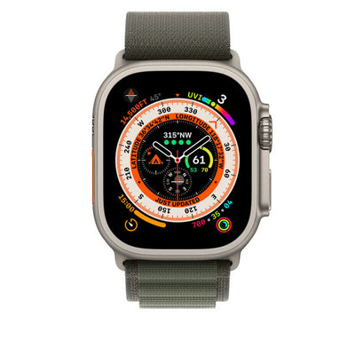 Apple Watch 40mm Kordon Wiwu WU-01 Hasır Örgü Strap Kayış Turuncu