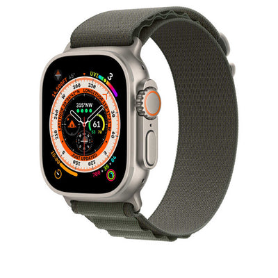 Apple Watch 40mm Kordon Wiwu WU-01 Hasır Örgü Strap Kayış Koyu Yeşil