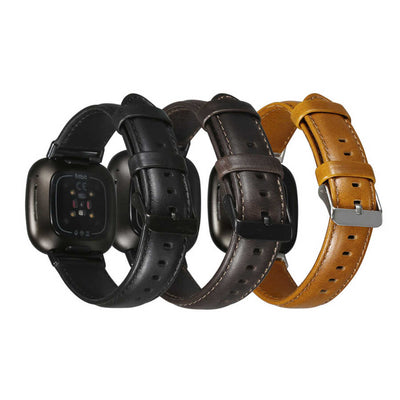 Apple Watch 40mm Wiwu Leather Watchband Deri Kordon Kahve Koyu