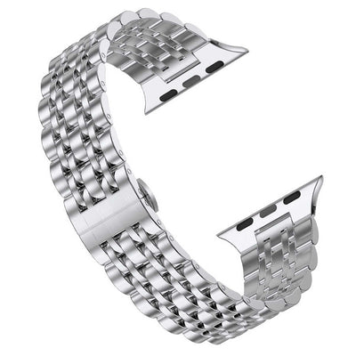 Apple Watch 40mm Wiwu Seven Beads Steel Belt Metal Kordon Siyah