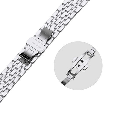 Apple Watch 40mm Wiwu Seven Beads Steel Belt Metal Kordon Siyah
