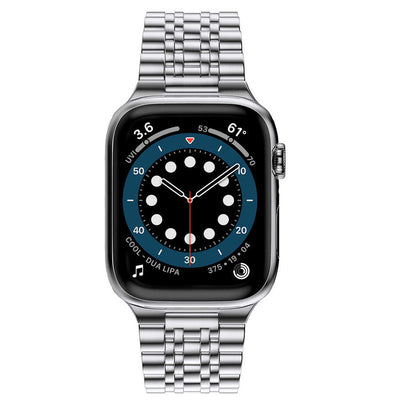 Apple Watch 40mm Wiwu Seven Beads Steel Belt Metal Kordon Siyah