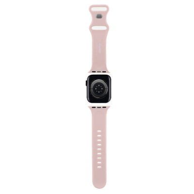 Apple Watch 41mm Hello Kitty Orjinal Lisanslı Etiket Graffiti Silikon Kordon Pembe
