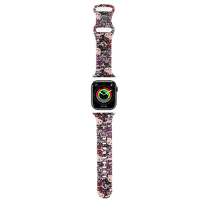 Apple Watch 38mm Hello Kitty Orjinal Lisanslı Etiket Graffiti Silikon Kordon