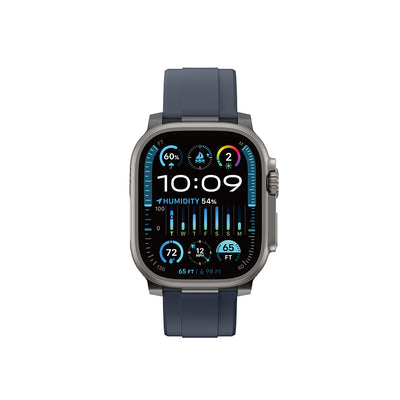 Apple Watch 42mm Amazingthing Titan Chrono Silikon Kordon Lacivert