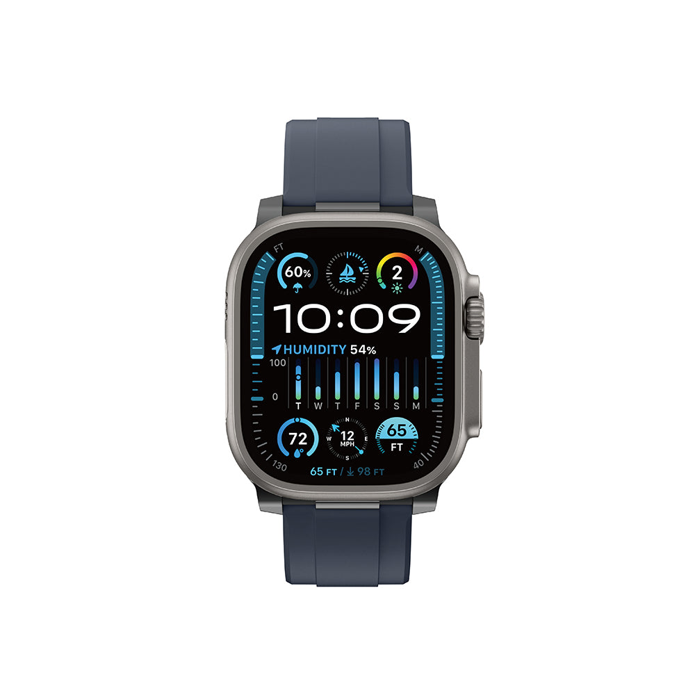 Apple Watch 42mm Amazingthing Titan Chrono Silikon Kordon Turuncu