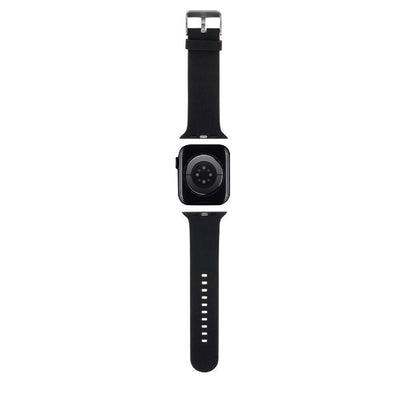 Apple Watch 42mm Karl Lagerfeld Orjinal Lisanslı İkonik Karl & Choupette Logolu Silikon Kordon Beyaz