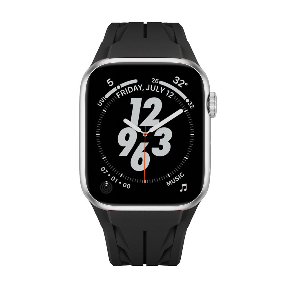 Apple Watch 42mm KRD-127 Metal Tokalı Silikon Kordon