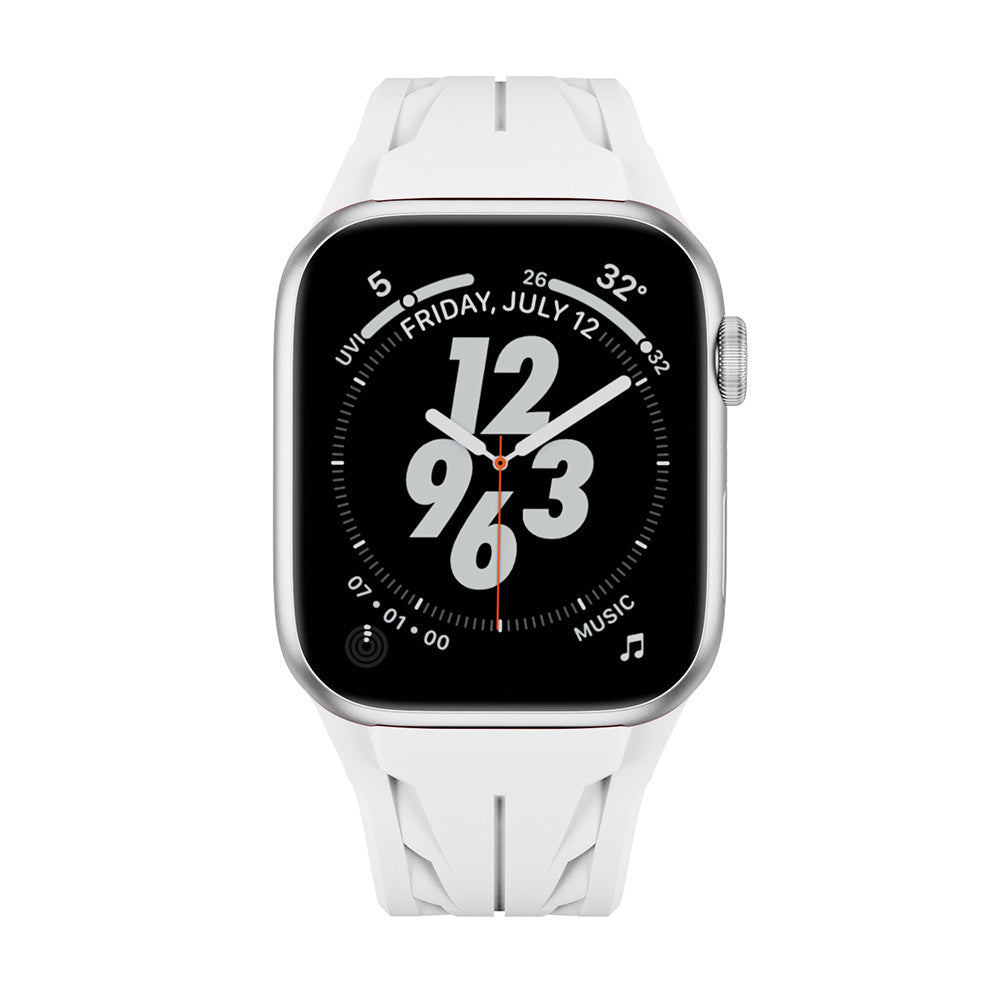 Apple Watch 42mm KRD-127 Metal Tokalı Silikon Kordon