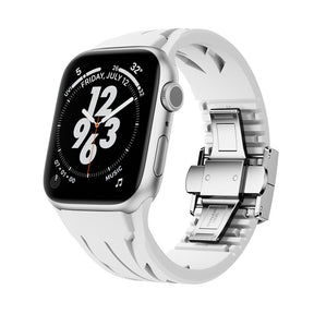 Apple Watch 42mm KRD-127 Metal Tokalı Silikon Kordon